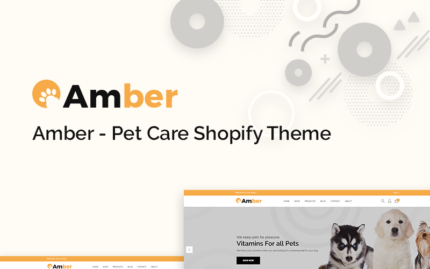 Amber - Pet Care Shopify Theme