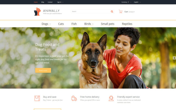 Animally PrestaShop Theme