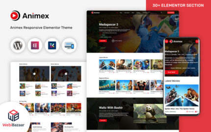 Animex - Special Effects Design Services Elementor WordPress theme WordPress Theme