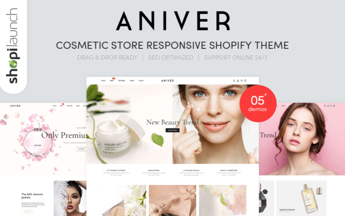 Aniver - Cosmetic Store Responsive Shopify Theme