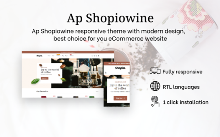 Ap Shopiowine - Coffee, Winery, Tea Shopify Theme