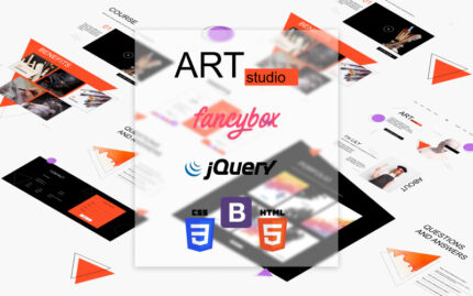 Art Studio - Responsive HTML Landing Template Landing Page Template