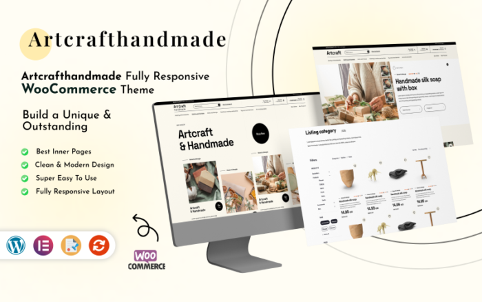 Artcraft - Handmade Creative WordPress Theme WooCommerce Theme