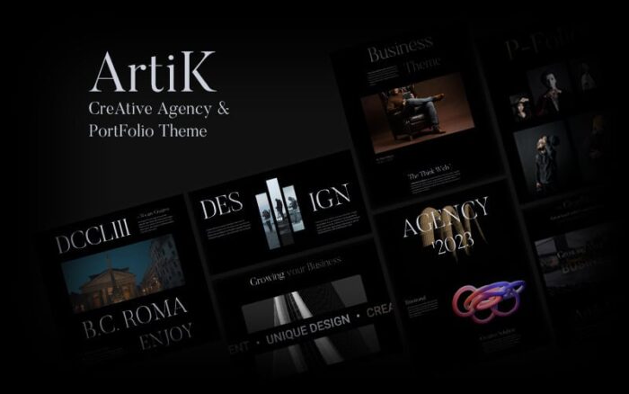 Artik - HTML5 Creative Agency & Portfolio Template Website Template