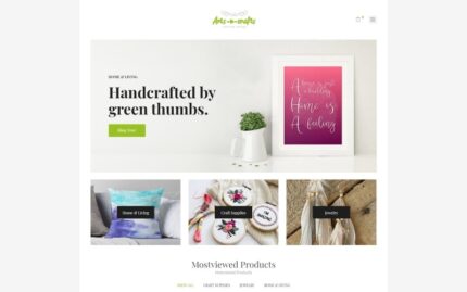 Arts-n-crafts - Handmade Art Elementor WooCommerce Theme