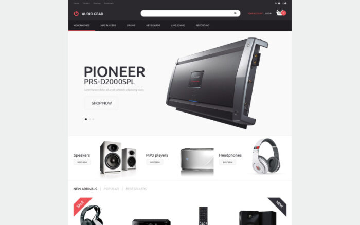 Audiogear Shop PrestaShop Theme