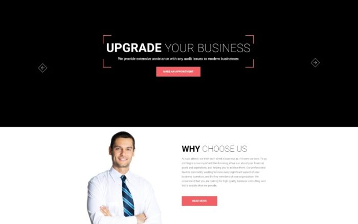 Audit attent - Business Audit HTML5 Landing Page Template