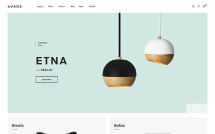 Auros - Furniture Home Decor PrestaShop Theme