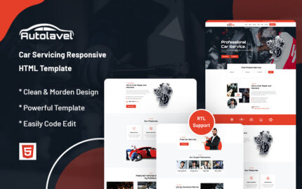 Autolavel – Car Servicing Responsive Website Template