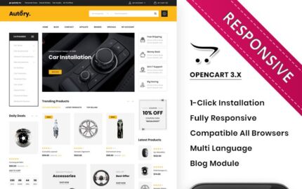 Autory - The Mega Automobile Store Responsive OpenCart Template