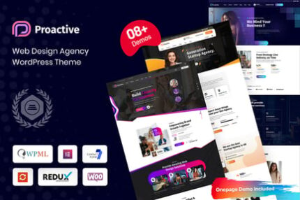 Proactive - Web Design Agency WordPress Theme