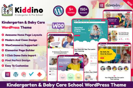 Kiddino - Kids & Kindergarten WordPress Theme