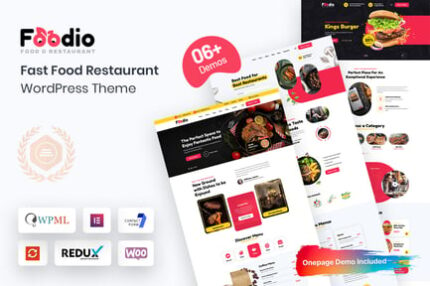 Foodio - Fast Food Restaurant WordPress Theme