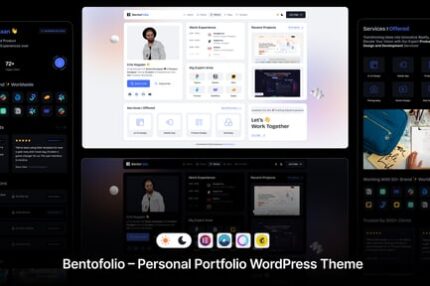 Bentofolio – Personal Portfolio WordPress Theme