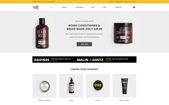 Barbers - Hair Salon Ready-to-Use Modern Shopify Theme