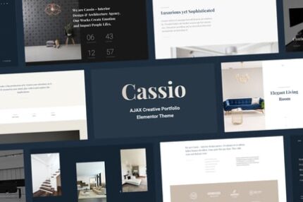 Cassio – Creative AJAX Elementor Theme