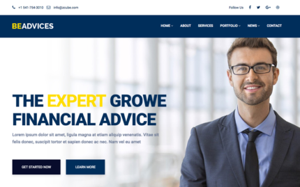 Beadvices | Consulting HTML And Sass Website Template