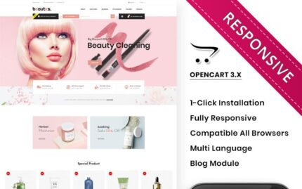 Beautes - The Mega Cosmetic Store OpenCart Template