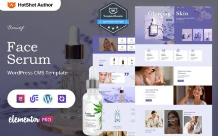 Beauty+ - Beauty And Face serum WordPress Elementor Theme WordPress Theme