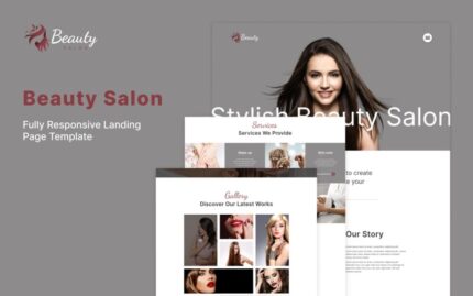 Beauty Salon - Landing Page Template