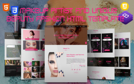 BeautyBay – Makeup Artist and Unique Salon Fashion HTML Template Website Template