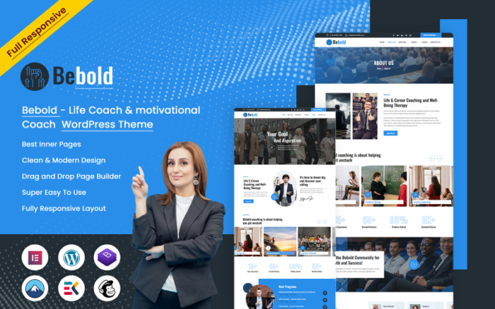 Bebold - Life Coach & motivational Coach Wordpress Theme WordPress Theme