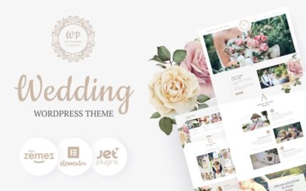 Belle Fleur - Wedding Landing WordPress Elementor Theme WordPress Theme