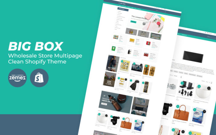 Big Box - Wholesale Store Multipage Clean Shopify Theme