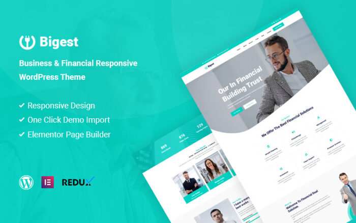 Bigest - Financial Responsive WordPress Theme