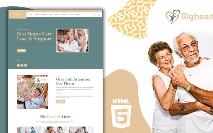 Bigheart Senior Security Landing Page Template