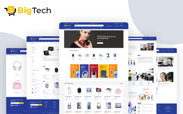 BigTech - Electronics eCommerce HTML Template Website Template