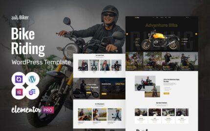 Biker - Motor Sports And Racing WordPress Elementor Theme WordPress Theme