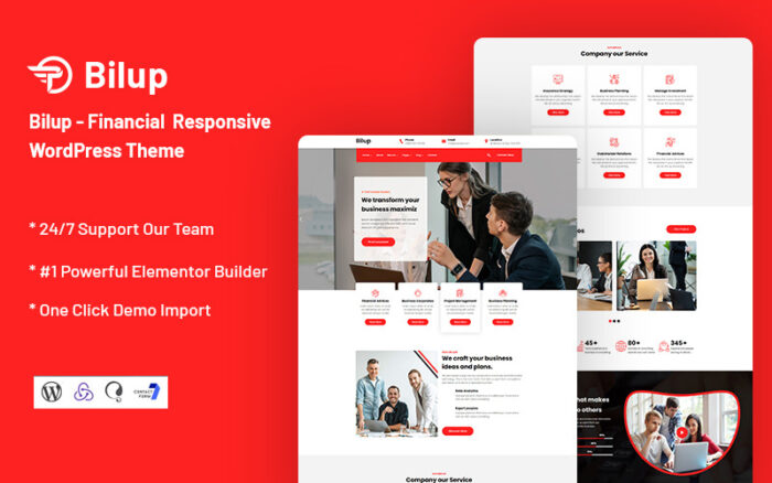 Bilup - Financial WordPress Theme