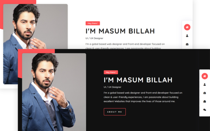 Bissas - Personal Portfolio Website Template