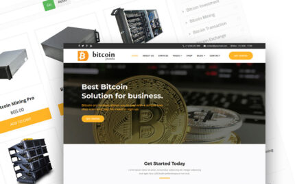 Bitcoin - Mining and Cryptocurrency Joomla 5 Template Joomla Template