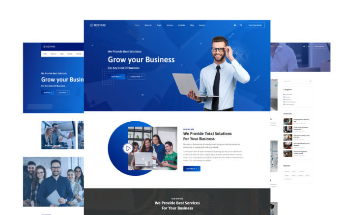 Bizzmug - Multipurpose Business HTML Website Template