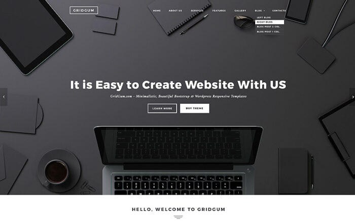 Black & White Labels Website Template