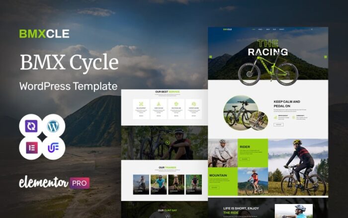 Bmxcle - BMX And Bicycle Multipurpose Modern WordPress Elementor Theme WordPress Theme