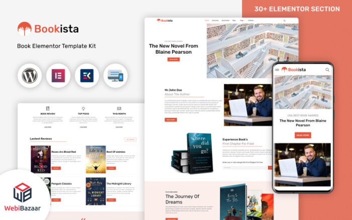 Bookista - Writer & Publishing Company WordPress Theme