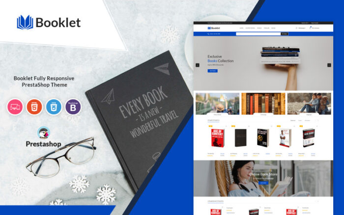 Booklet - Responsive PrestaShop Template PrestaShop Theme