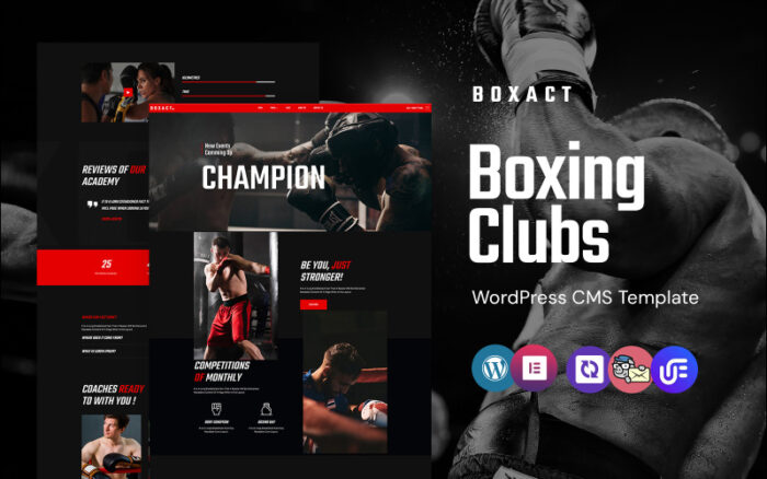 Boxact - boxing Club And Academy WordPress Elementor Theme WordPress Theme