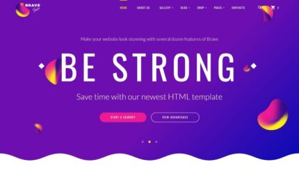 Brave Light - Creative Universal Multipurpose Website Template