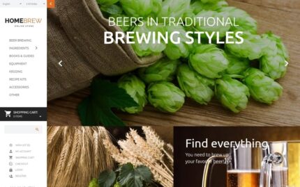 Brewery Responsive OpenCart Template