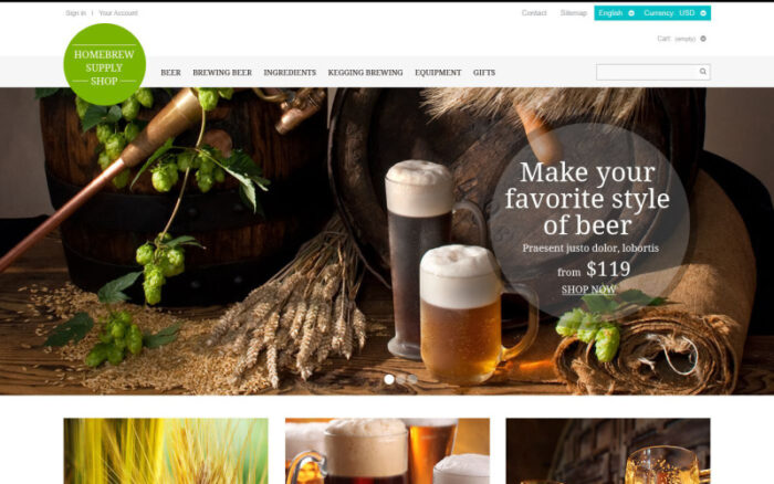 Brewery Responsive PrestaShop Theme