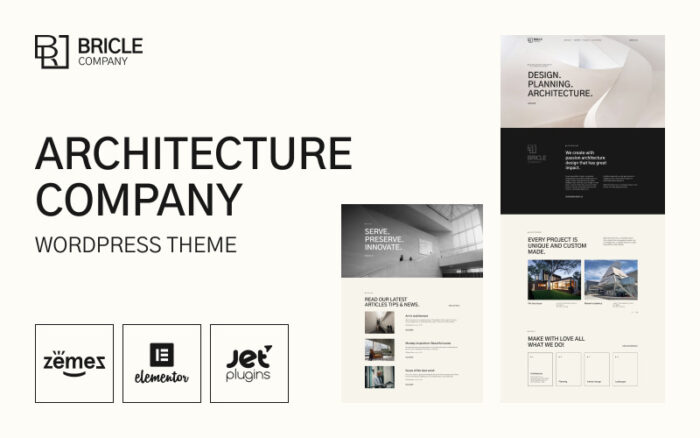 Bricle - Bootstrap Architecture WordPress Theme