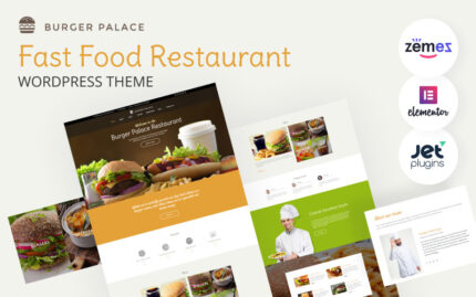 Burger Palace - Fast Food Restaurant WordPress Theme