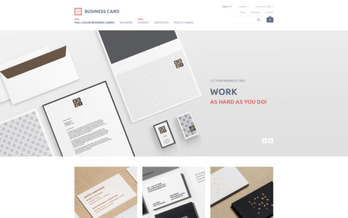 Business Card PrestaShop Theme