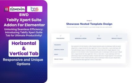 BWD Tabify Xpert Suite WordPress Plugin For Elementor