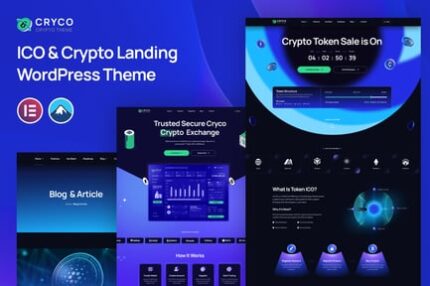 Cryco - ICO & Crypto Landing WordPress Theme