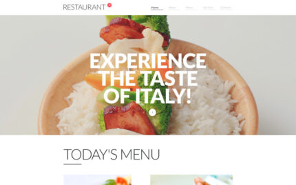 Cafe and Restaurant Responsive Website Template